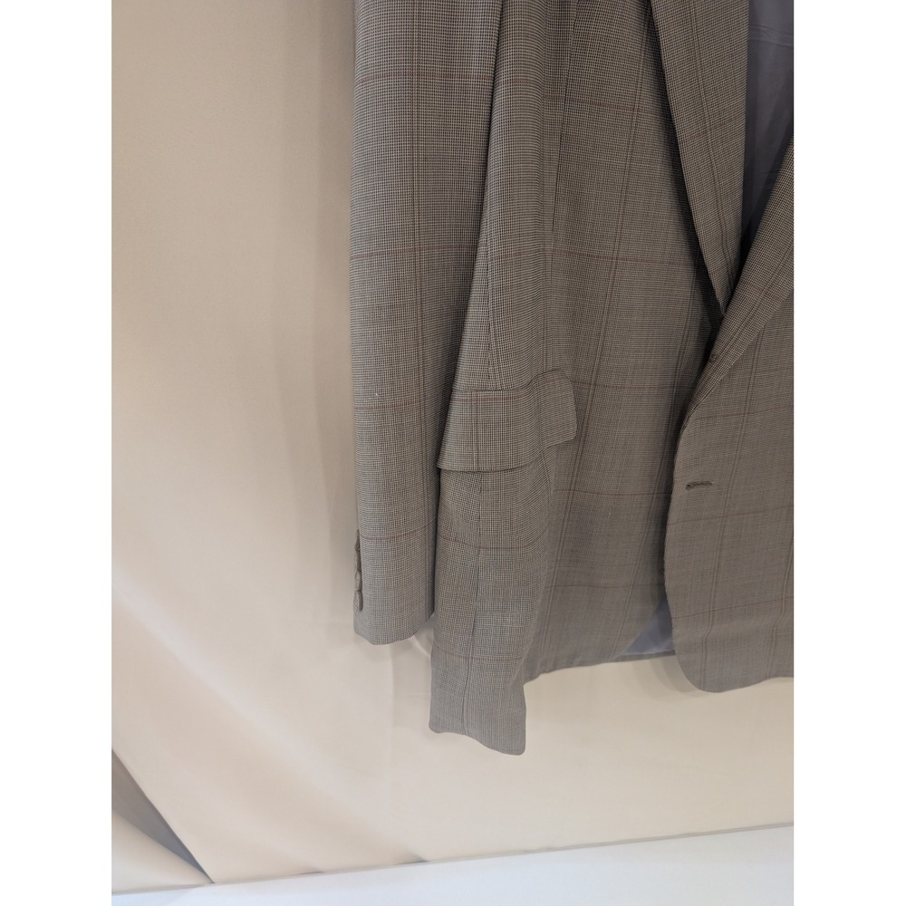 Nick Hilton Collection Mens Plaid Blazer Gray Mark Shale Sport Coat 48 L - Picture 4 of 6